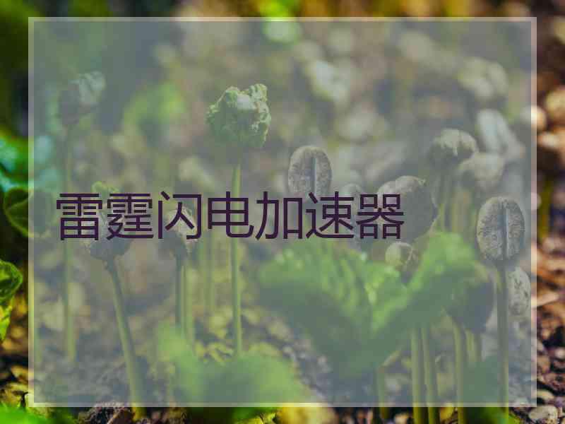 雷霆闪电加速器