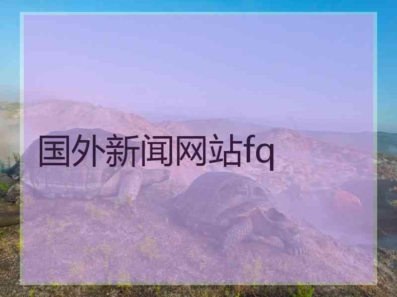 国外新闻网站fq