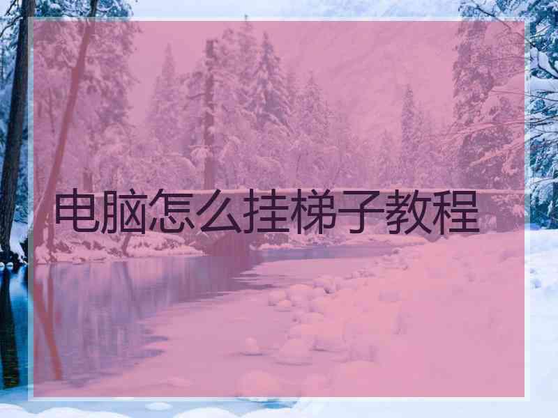 电脑怎么挂梯子教程