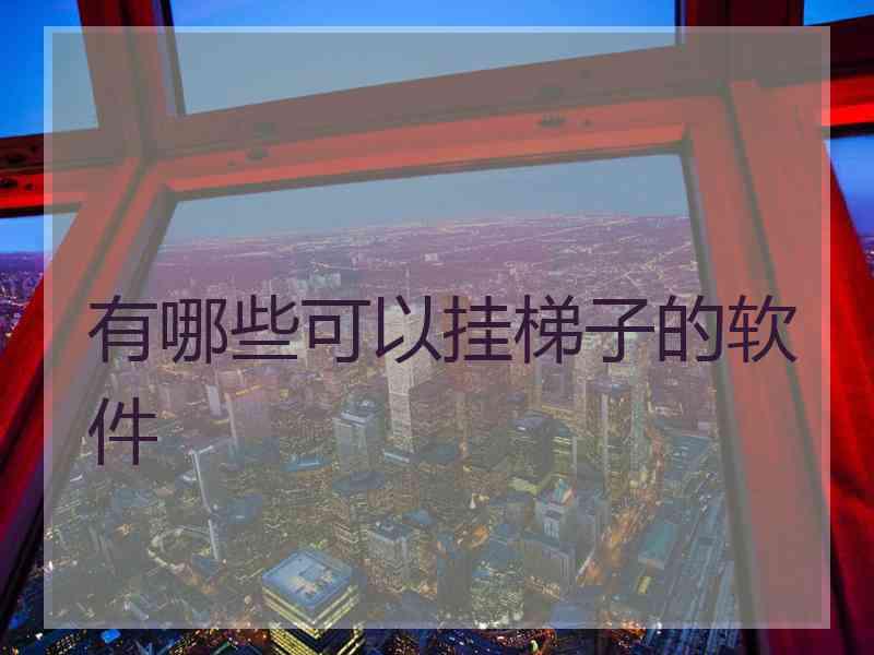有哪些可以挂梯子的软件