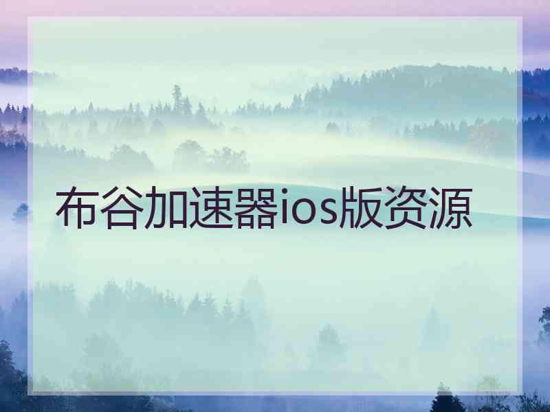 布谷加速器ios版资源