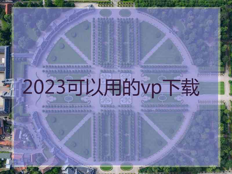 2023可以用的vp下载