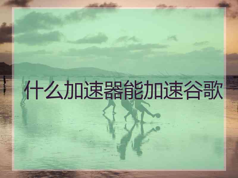 什么加速器能加速谷歌