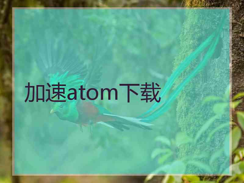 加速atom下载