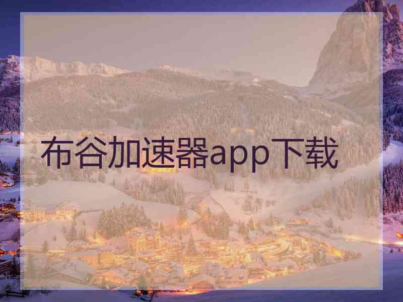 布谷加速器app下载