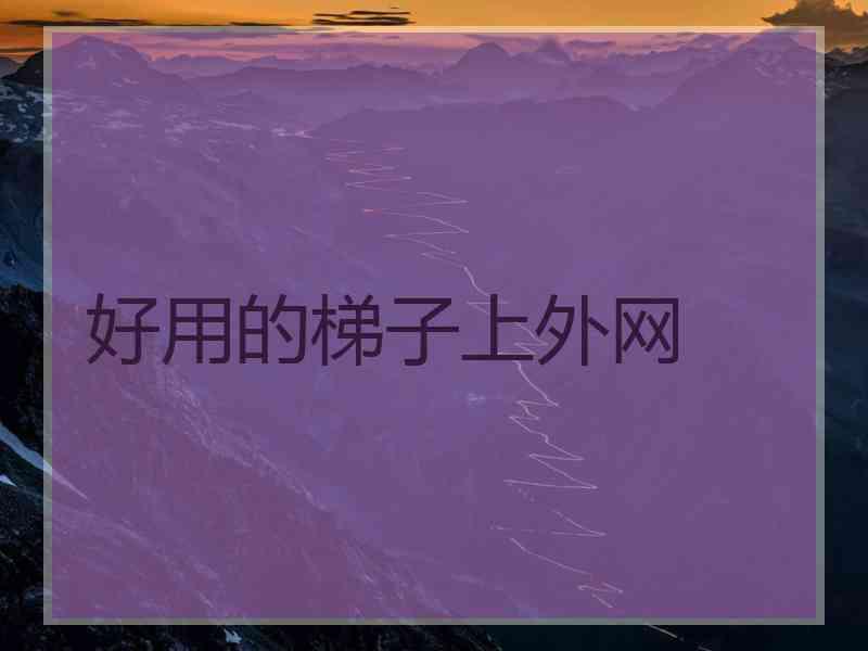好用的梯子上外网