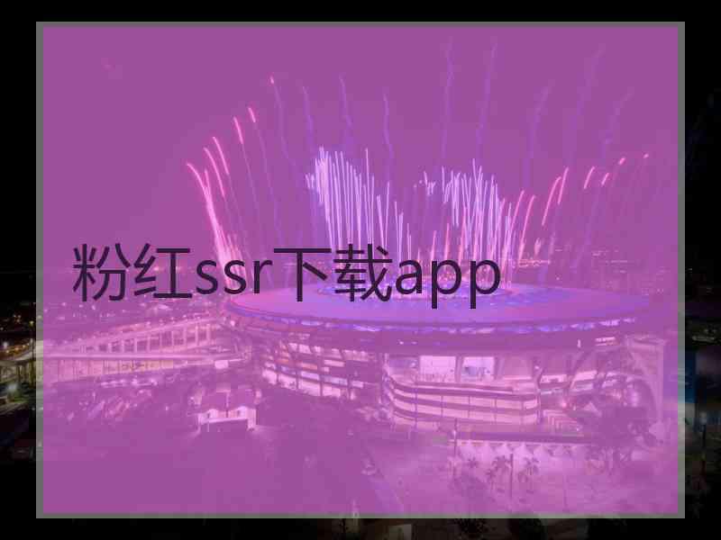 粉红ssr下载app