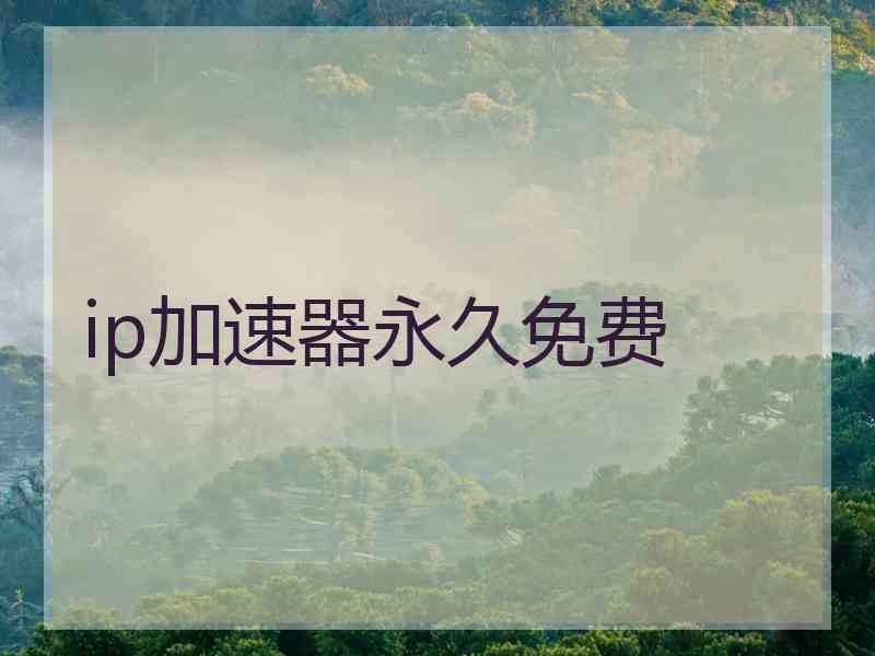 ip加速器永久免费