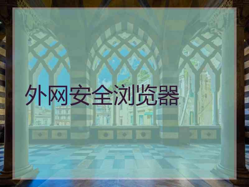 外网安全浏览器