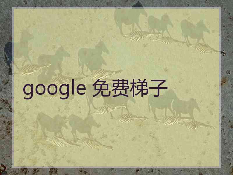 google 免费梯子