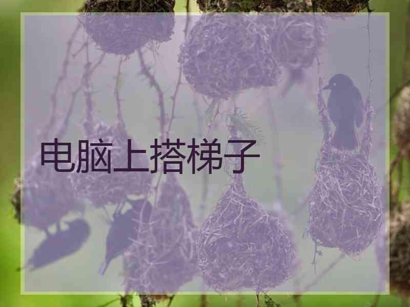电脑上搭梯子