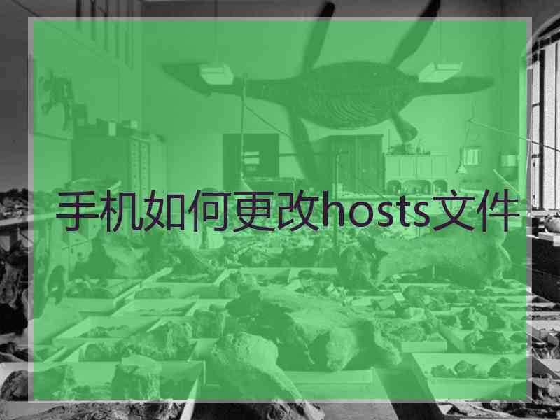 手机如何更改hosts文件