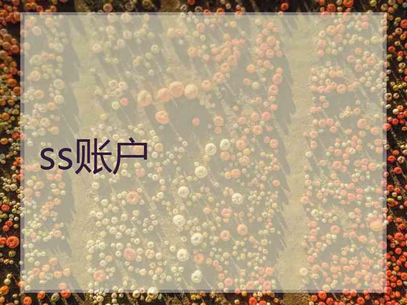 ss账户