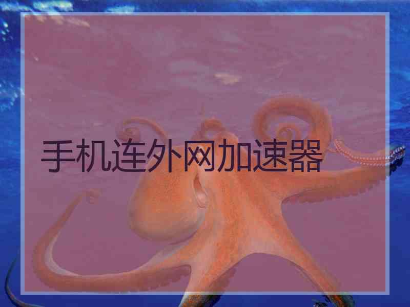 手机连外网加速器