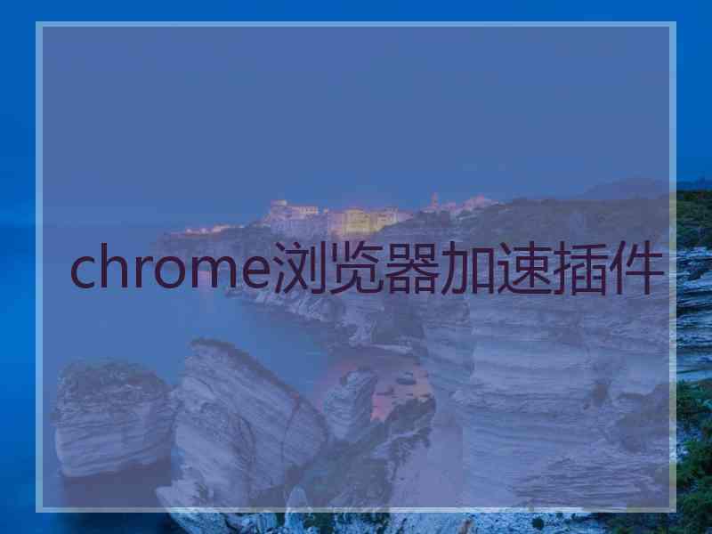 chrome浏览器加速插件