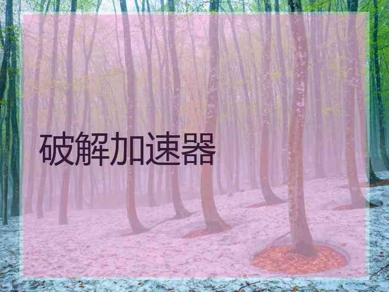 破解加速器
