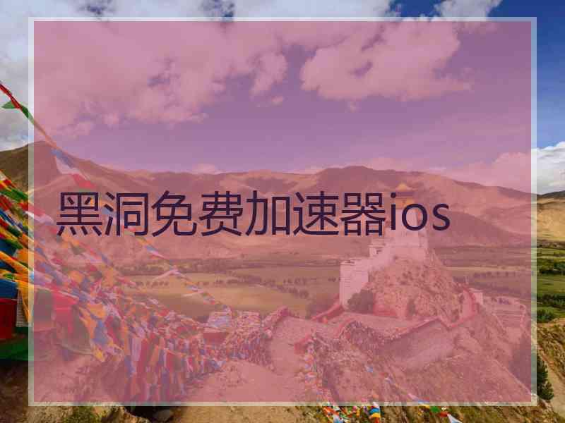 黑洞免费加速器ios