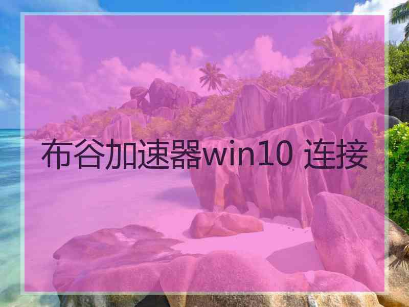 布谷加速器win10 连接