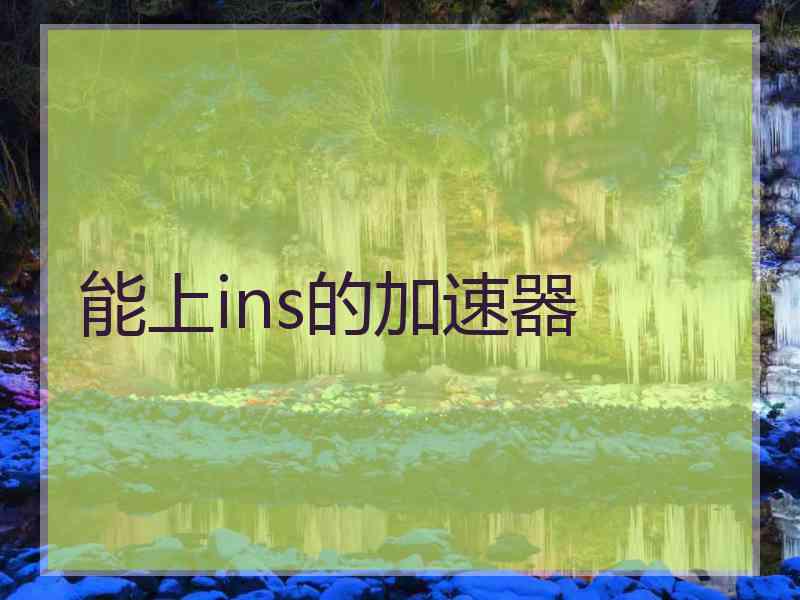能上ins的加速器
