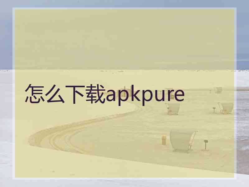 怎么下载apkpure