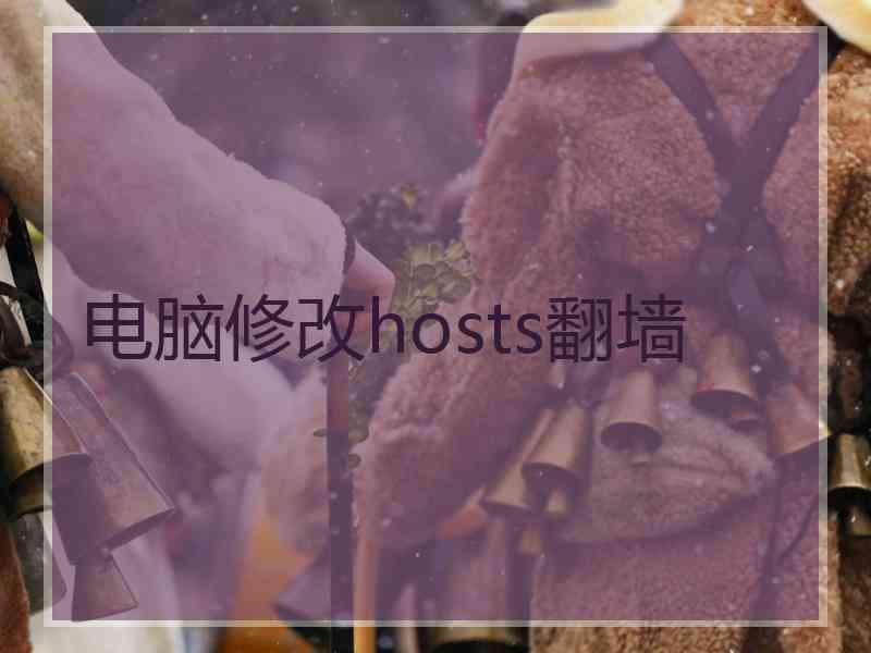 电脑修改hosts翻墙