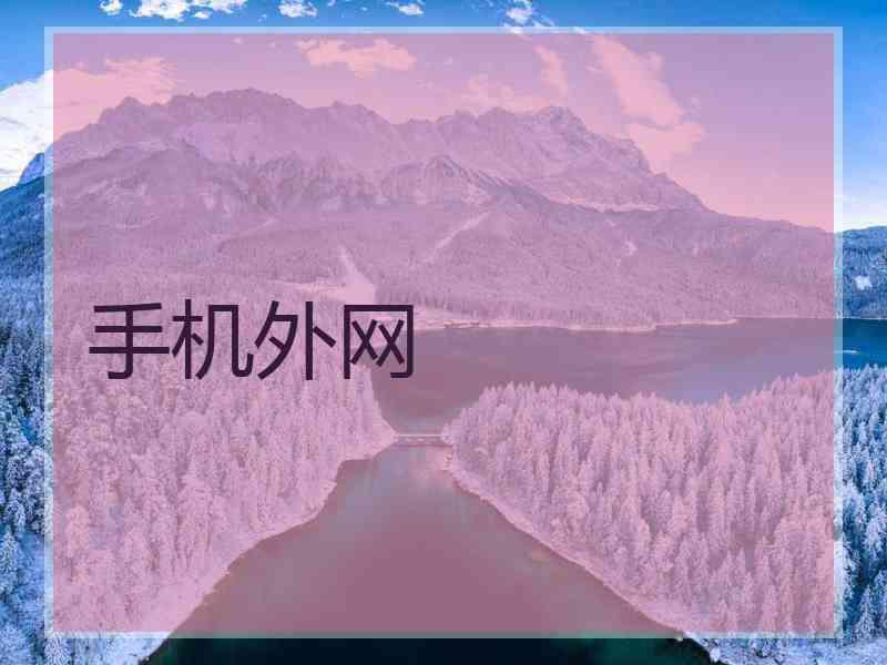 手机外网
