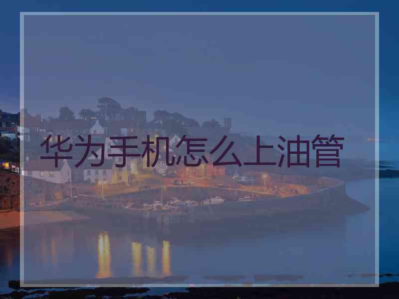 华为手机怎么上油管
