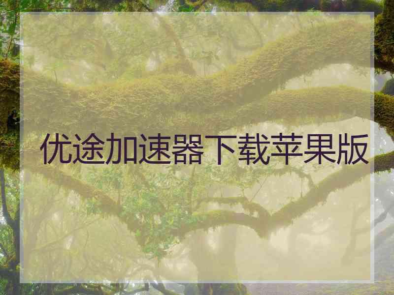 优途加速器下载苹果版