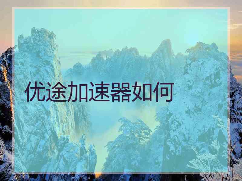优途加速器如何