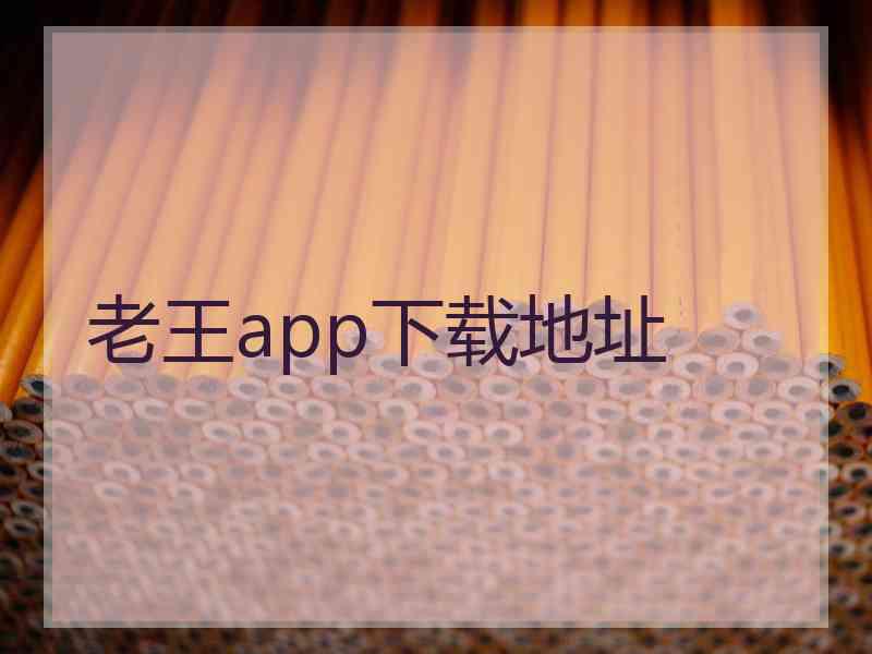 老王app下载地址
