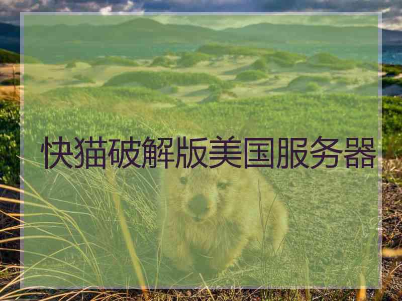 快猫破解版美国服务器