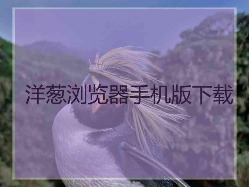 洋葱浏览器手机版下载