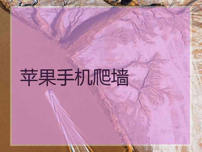 苹果手机爬墙
