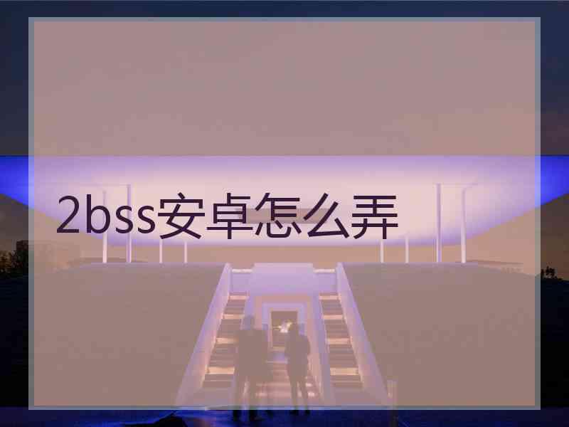 2bss安卓怎么弄