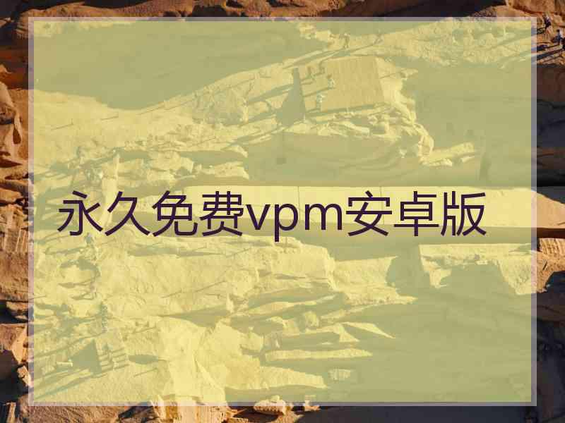永久免费vpm安卓版