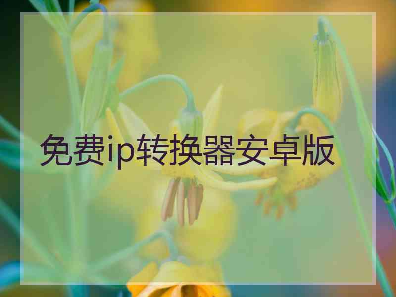免费ip转换器安卓版
