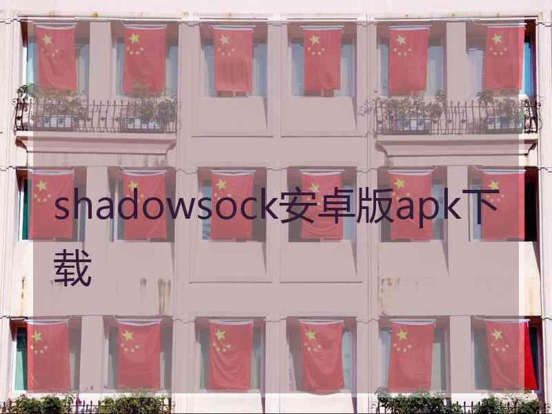 shadowsock安卓版apk下载