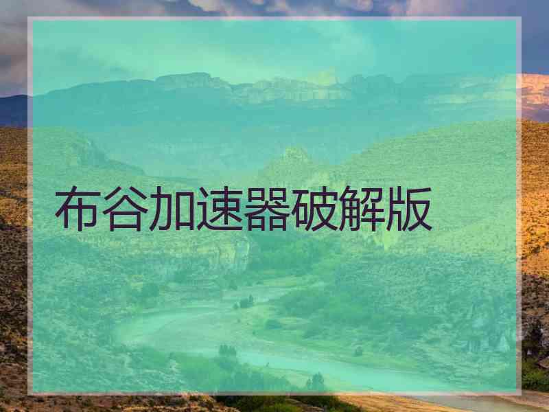 布谷加速器破解版