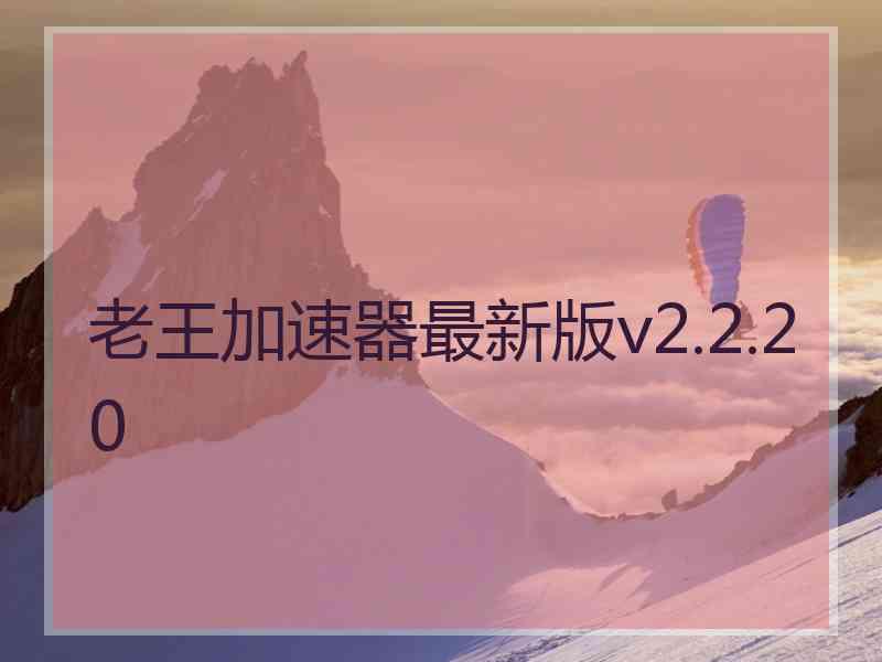 老王加速器最新版v2.2.20